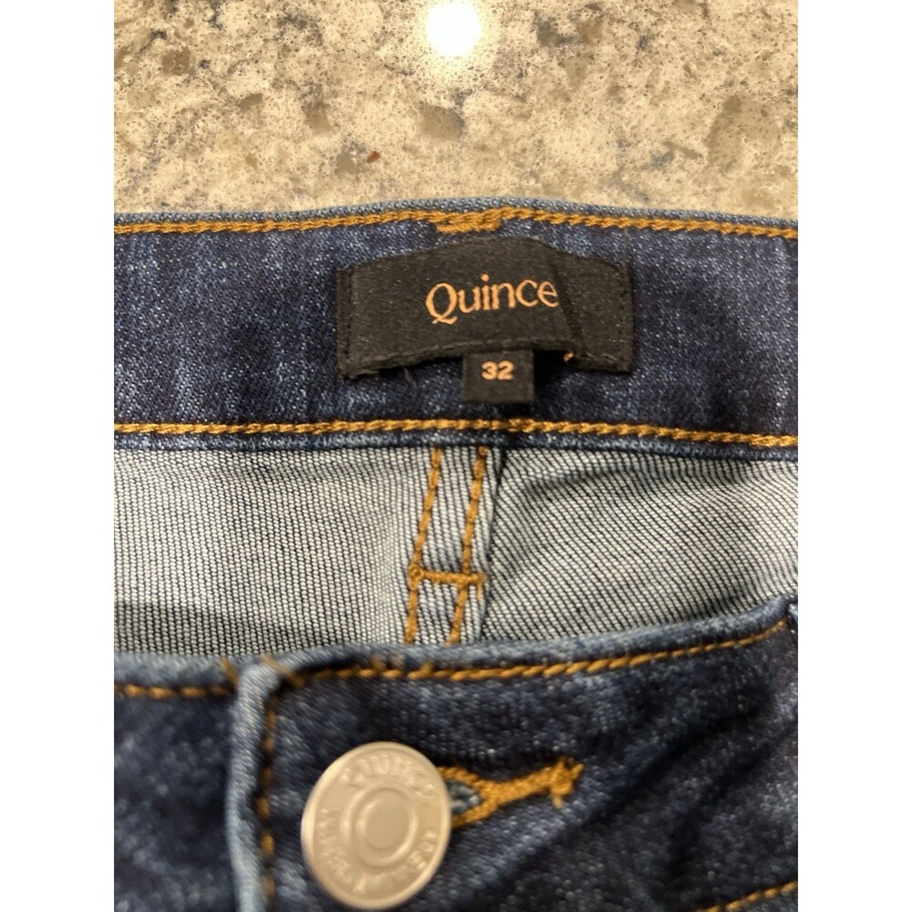 Quince Women Luna Stretch Wide Leg Jeans Midnight Blue 32 - Picture 6 of 11